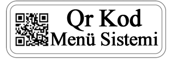 Qr Kod Menü Sistemi